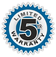 5 Year Limited Warranty Seal